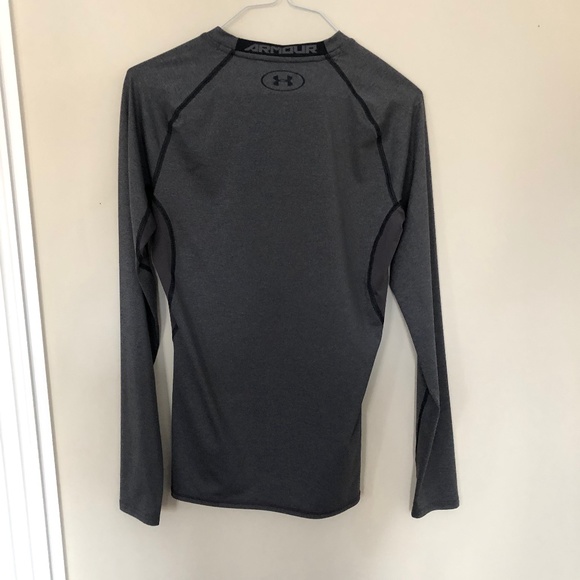 Under Armour Mens Athletic Compression Long Sleeve Shirt Size Medium - Grey - - Picture 4 of 7